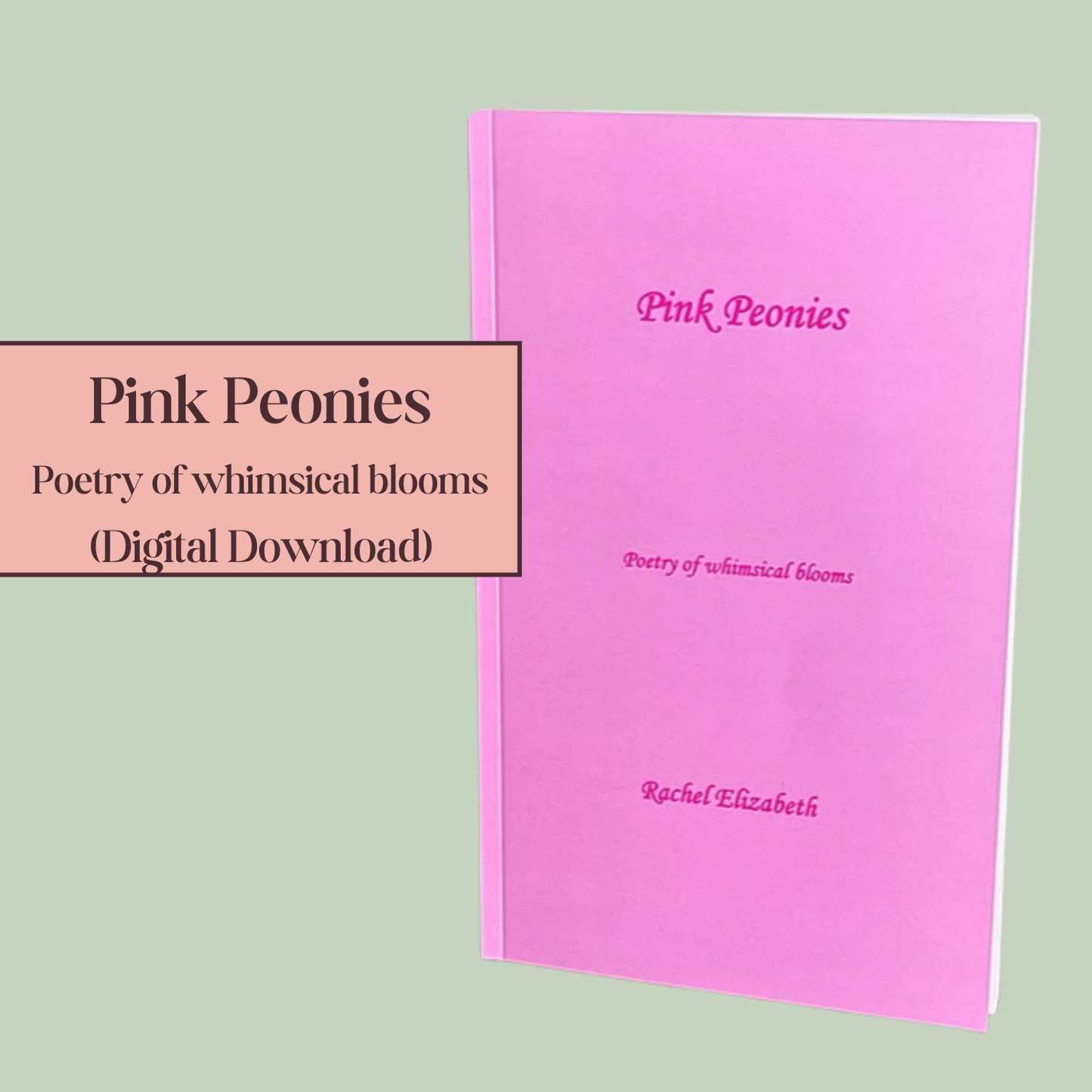 Digital Download: Pink Peonies (Poetry of whimsical blooms)