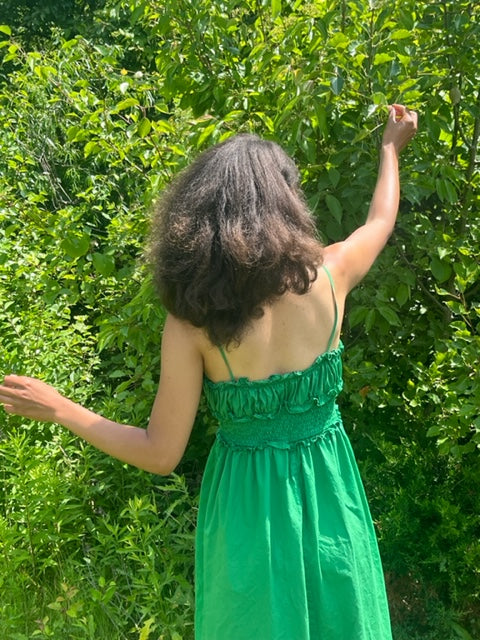 The Leafy Poplin Dress