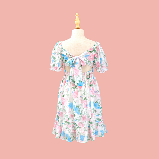 Girls Floral Pastel Dress