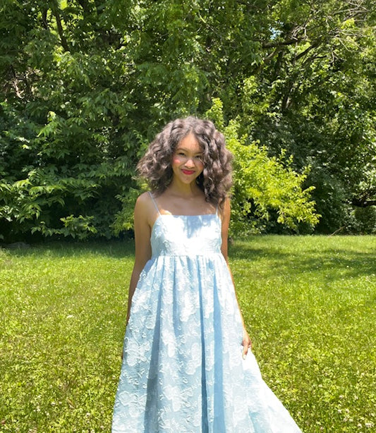 Baby Floral Blue Dress