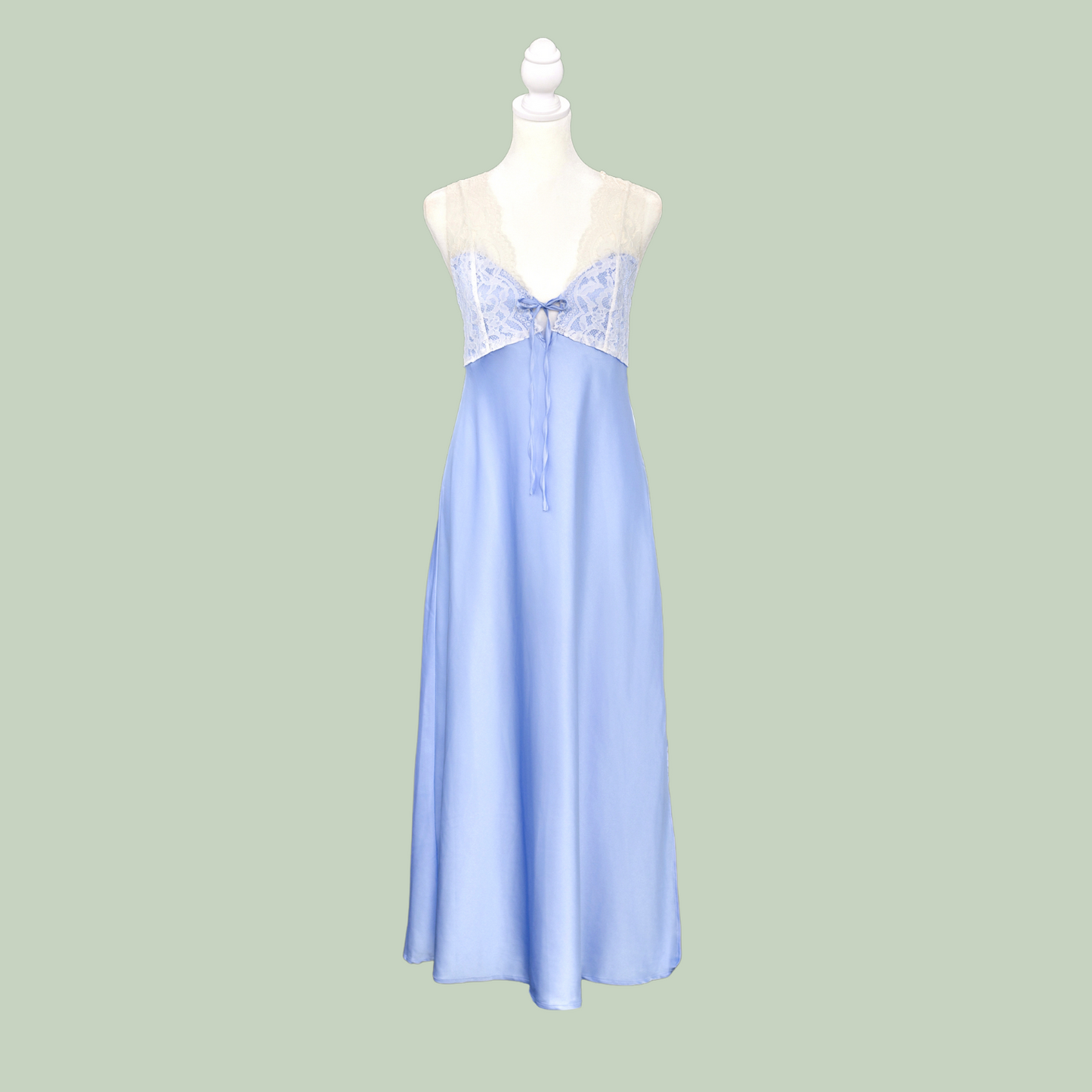 Blue Dusty Lace Dress
