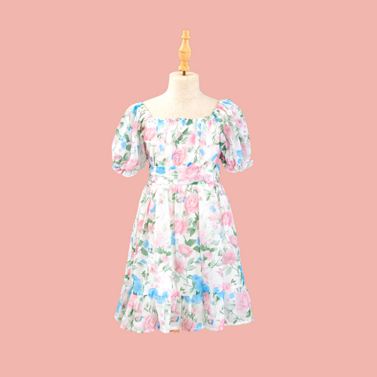 Girls Floral Pastel Dress