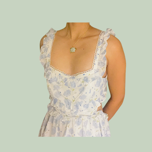 Blue Hydrangea Necklace