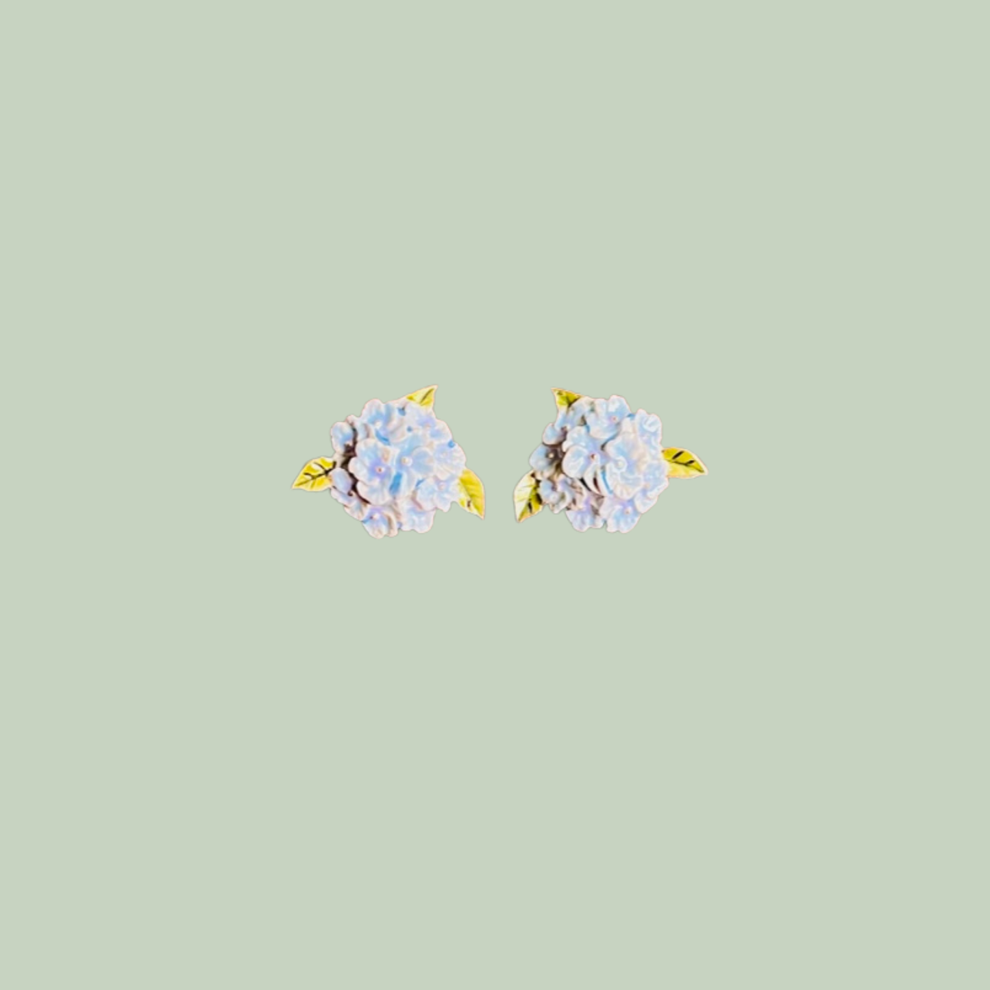 Blue Hydrangea Earrings