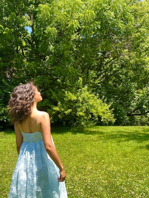 Baby Floral Blue Dress