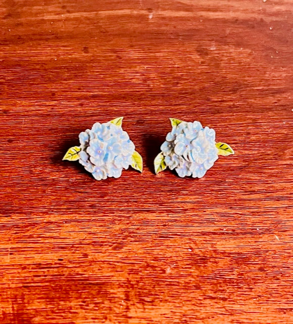 Blue Hydrangea Earrings