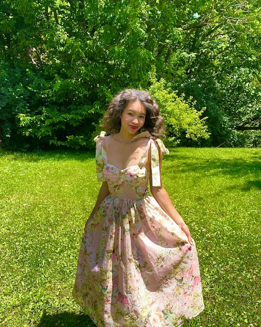 Peony Pink Floral Dress
