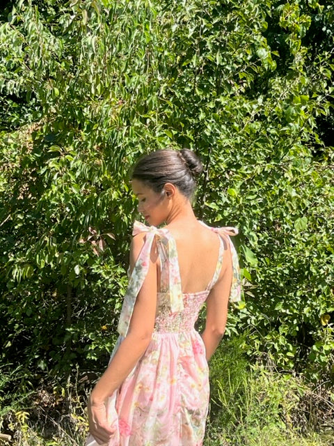 Peony Pink Floral Dress