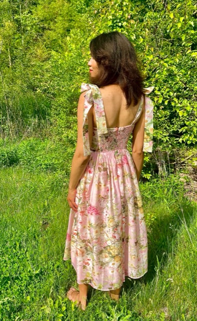 Peony Pink Floral Dress
