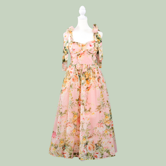 Peony Pink Floral Dress