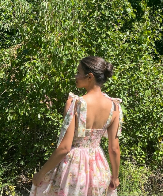 Peony Pink Floral Dress