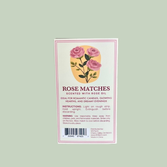Rose Oil Infused Candle Matches