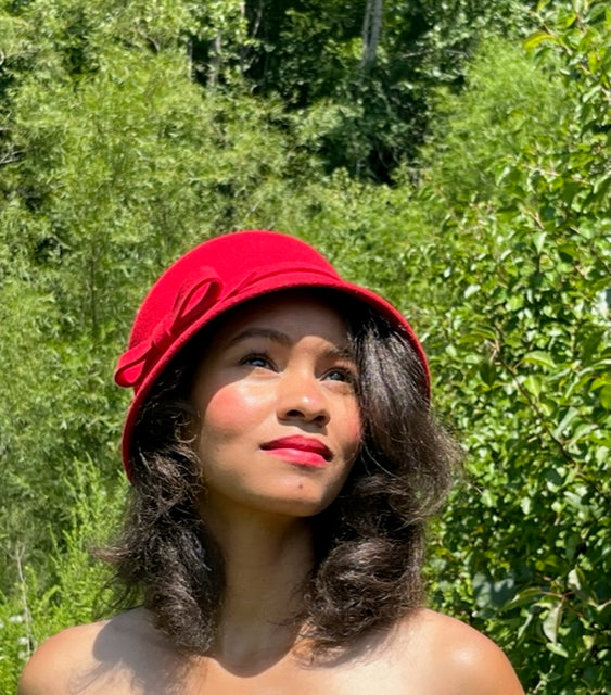 Red Bow Bucket Hat