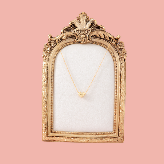 The Delicate White Heart Necklace