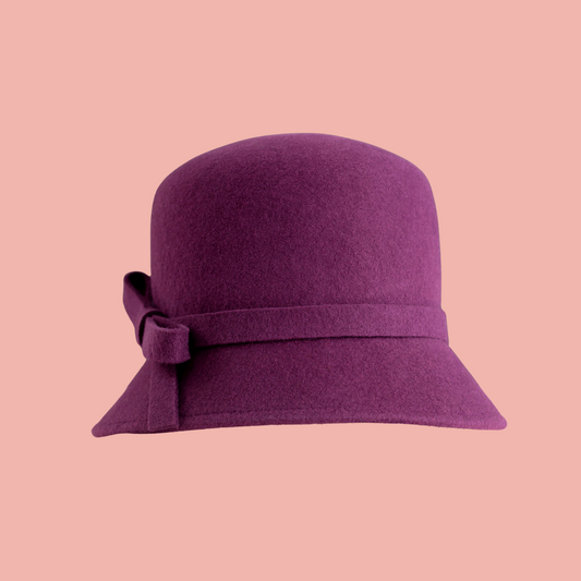 Plum Bow Bucket Hat