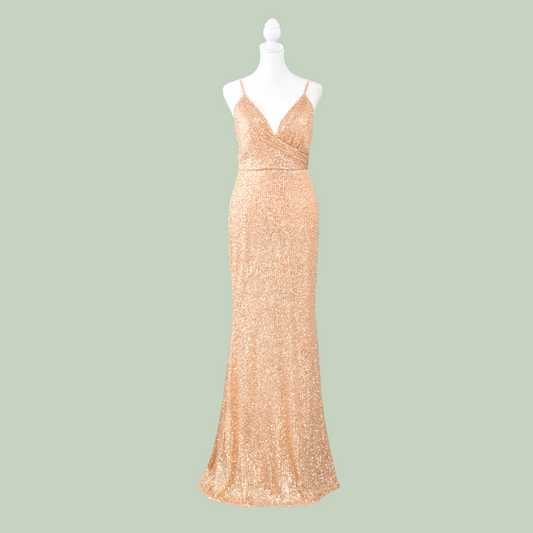 The Rosy Gold Sequin Dress
