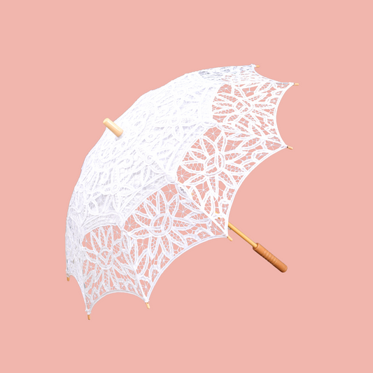 White Lace Parasol